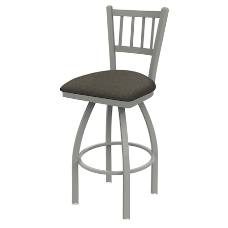 30 Swivel Bar Stool,Nickel Finish,Graph Chalice Seat